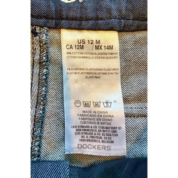 Dockers Women’s Jeans Size 12 Blue - Picture 4 of 4